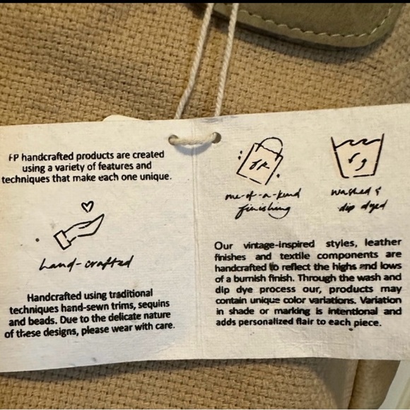 Free People Waverly Weekender Tote Bag ⭐️Canvas Leather⭐️ NWT🔖 - Picture 5 of 6